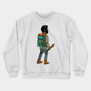 Hiker Man Crewneck Sweatshirt